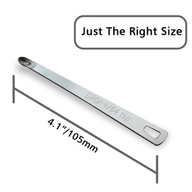 BERYLER® 1/64 Teaspoon(1/64 Tsp | 0.083 mL | 0.083 cc | Drop) Single Measuring Spoon, Small Measuring Spoon Only, Individual Tiny Measuring Spoons, Long Handle Stainless Steel Mini Measuring Spoons fo