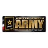 Army Retired Chrome Bumper Strip Magnet by Magnet America Is