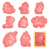 Unicorn Cookie Cutter Set, 8 Pieces Children's Cookie Cutters, Animals,