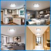 36W Dimmable LED Ceiling Light Fixture, 12 inch Flush Mount