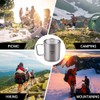 Aomiun Ultralight Titanium Cup Outdoor Portable 2PCS Cup Set 350ml