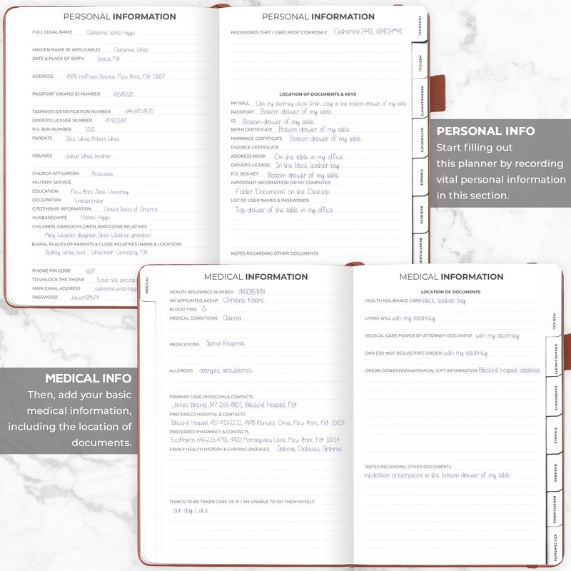 Clever Fox End of Life Planner – Final Arrangements Organizer
