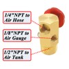 Qolekog Air Tank Manifold with Shut Off Valve Relief Valve