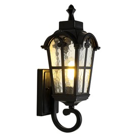 Kainozoic Outdoor Wall Light Fixtures Waterproof Porch Lights Anti-Rust Matte Black Exterior Lighting Fixtures Sconce Lights Outdoor Wall Lantern for Patio Front Door Garage