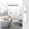 SURI White Modern Mezuzah Case,Self Stick Mezuzah with Scroll for