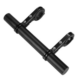 Kbrotech Bike Handlebar Extender Double Handlebar Extension Carbon Fiber Mount Holder with Aluminum Alloy Bracket Space Saver (Alloy Dblack)