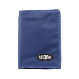 Big Skinny Men's Tri-Fold Slim Wallet, Holds Up to 25 Cards, Navy