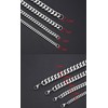 Jewow Men's Solid Stainless Steel Curb Chain Necklace Width 6/8/10/12