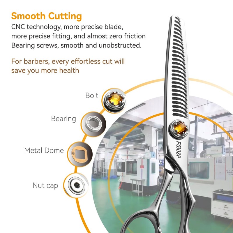 FOGOSP Thinning Shears for Hair Cutting Extremely Sharp Japan VG10