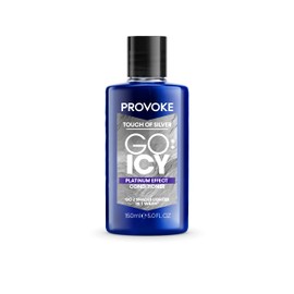 PROVOKE Touch of Silver Go Icy Conditioner 150 ml, Icy Platinum Look in Just 1 Wash, Triple Toning Technology to Cool Down Warmer Brassy Tones for an Extra Light Colour, Enriched Keratin to Hydrate