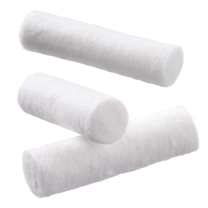 100 Dental Cotton Rolls, One Inch Nosebleed Plugs for Kids