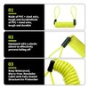 Anti-Theft Cable for Brake Discs - Compatible with Motorcycle Scooter
