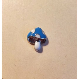 Blue Mushroom Magnetic Needle Minder Cross Stitch Embroidery | Cover Holder