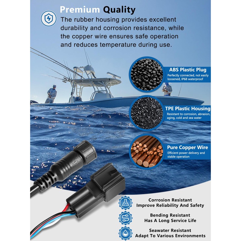 Replacement for 010-12770-00 Adapter Cable, for Yamaha Engine Bus to