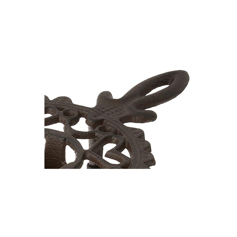 Esschert Design Cast Iron Tealight Warmer ,Brown,21.6 x 14.4 x