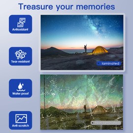 MAXDONE - Bolsas de laminación térmica de alta calidad, paquete de 100 hojas de laminación transparentes de 3 mm (80 mic) para máquina laminadora A4, A5, A6