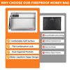 Noiposi 6400℉ Fireproof Document Bag with Lock,Dual-Zip Compartments Fireproof Money