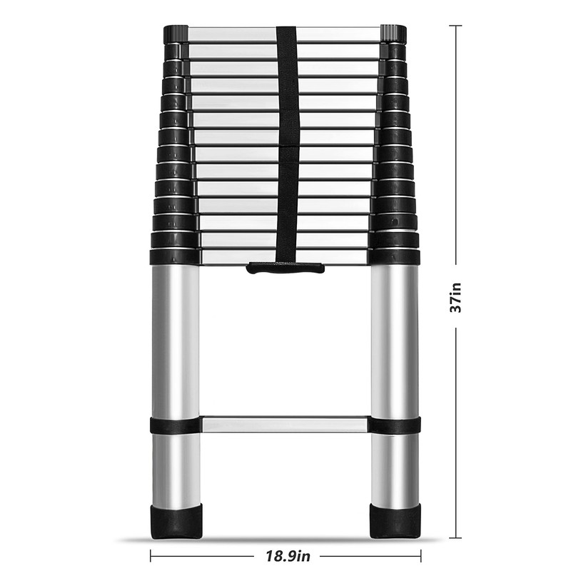 HOSTIC 14.5 FT Telescoping Ladder 330 lbs Capacity Heavy Duty