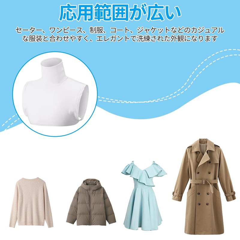 Doyeemei Collar Turtleneck Neck Warmer Women's High Neck Top Wear
