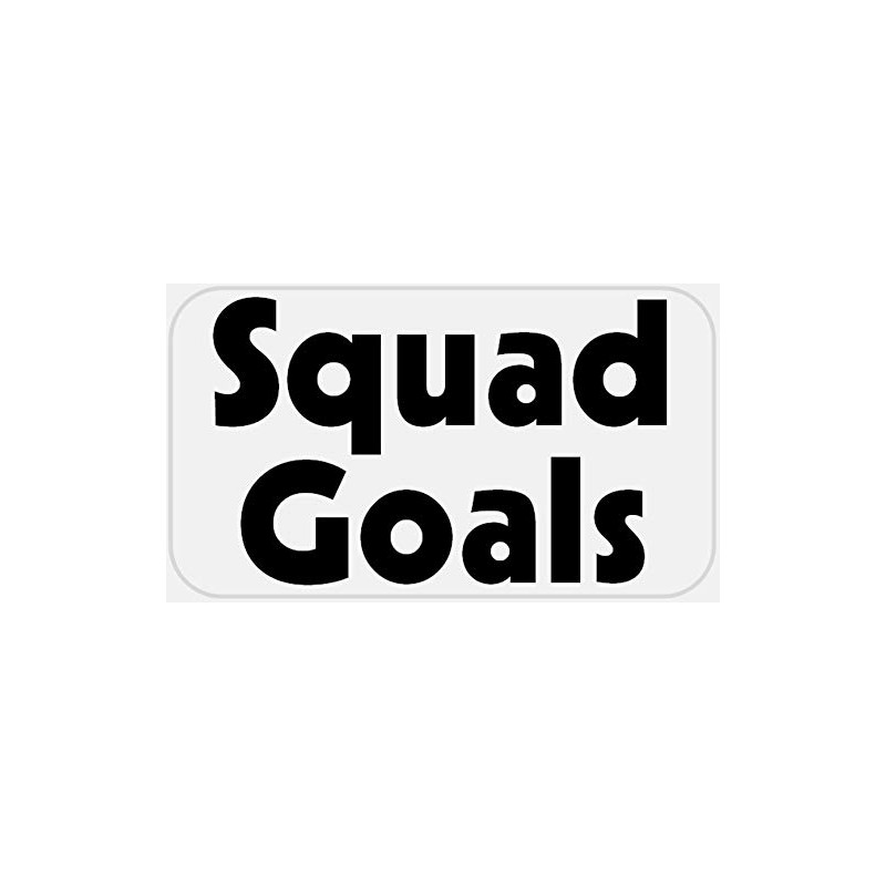 Squad Goals - 25 Stickers Pack 2.25 x 1.25 inches