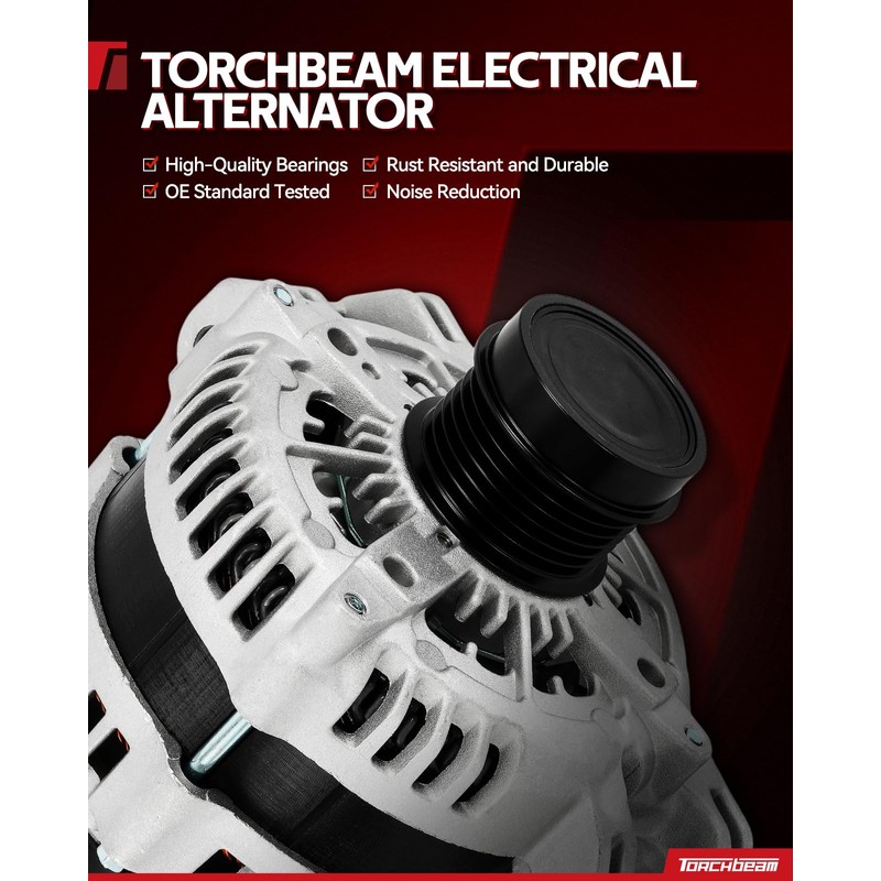 Torchbeam Alternator Replacement New for 2007-2015 Yaris High Output Alternator