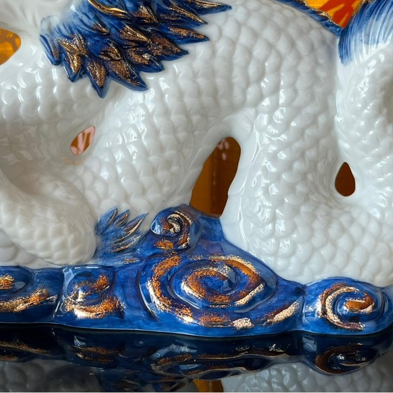 Yakushigama 2024 Chinese Zodiac Dyeing Nishiki Fortune Tatsu (Blue Dragon,