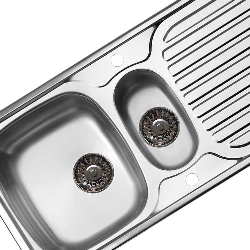 AONAT 2PCS Sink Strainer Plug,Kitchen Sink Stainless Steel Thicken Strainer