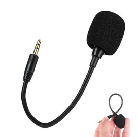 Replacement Microphone 3.5mm Detachable Boom Mic for Headset, Perfect for Gaming, Streaming, and Communication