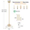 3-Light Adjustable Pendant Lights Kitchen Island, Gold Brushed Metal &
