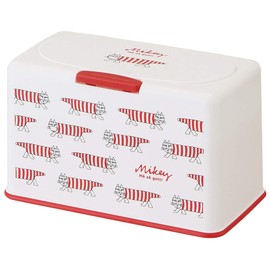 Skater MKST1-A Mask Stocker, Spring Lifted Type, Holds Approx. 60 Masks, 8.3 x 4.3 x H: 5.1 inches (21 x 11 x 13 cm), Design: Lisa Larson