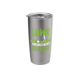 Funny Lawn Mowing Art For Men Women Grass Cutting Landscaper Stainless Steel Insulated Tumbler