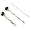 Anti Wrinkle Straw Stainless Steel Lip Line Prevention Straw Reusable