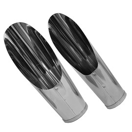 Kisangel Sturdy Soil Scoops 2pcs Stainless Steel Garden Shovel for Potting Soil Transplanting and Flower Planting