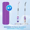 7 Count Reusable Mop Pads for Swiffer PowerMop -MEXERRIS Microfiber