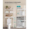 SONGMICS Over The Toilet Storage, 3-Tier Over Toilet Bathroom Organizer