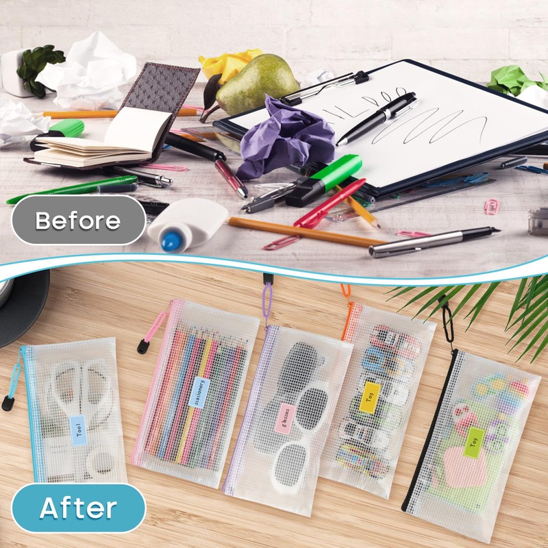 Pack of 20 Document Bags with Zip, 22 x 11