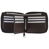 Bullz RFID Blocking Mens Leather Wallet Zip Around ID Card