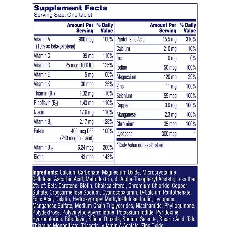 One A Day Men's Multivitamin 300 Tablets