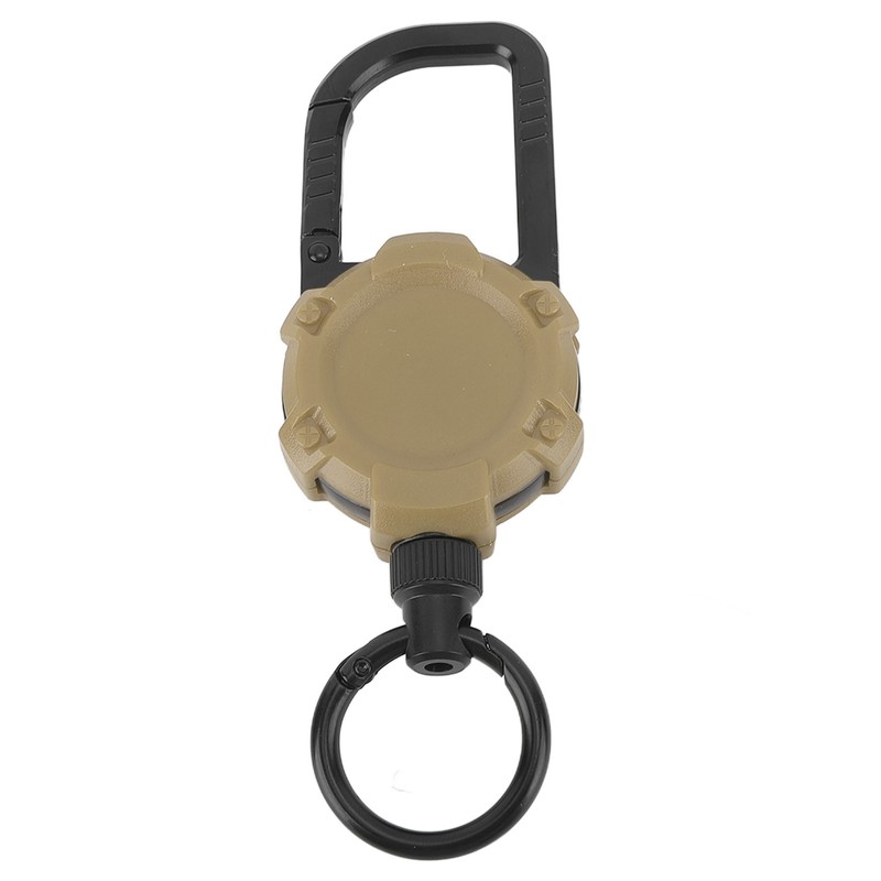 Magnetic Retractable Keychain Stainless Steel Wire Easy Pull Buckle Carabiner