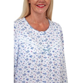 Marlon Women's Jessica Nightie, Blue (Blue 001), 26 (Size:24/26)