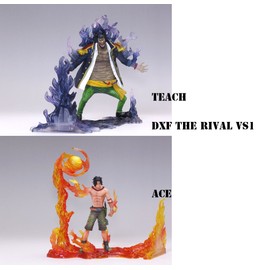 Piece / ONE PIECE DXF figures THE RIVAL vs1 whole set of 2 [port gas ? D ? Ace & Blackbeard TEACH] fire and fight the darkness