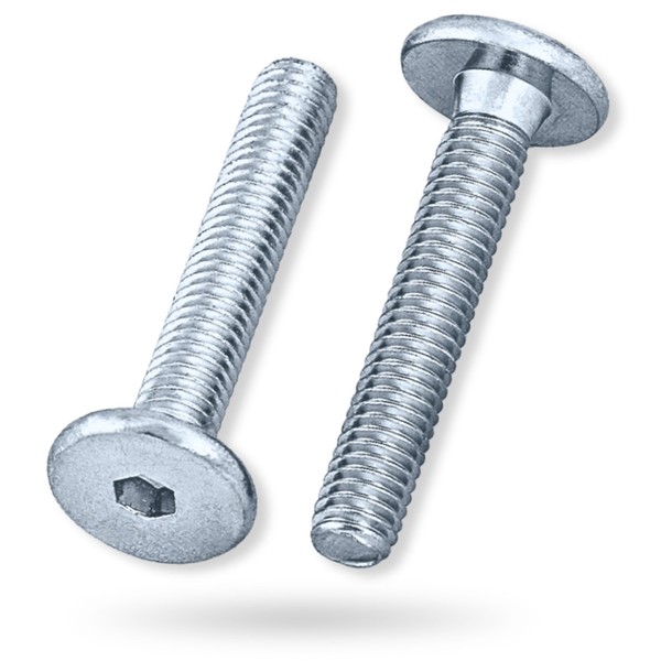 HEXATON M6 x 15mm Hex Socket Flat Head Screws -