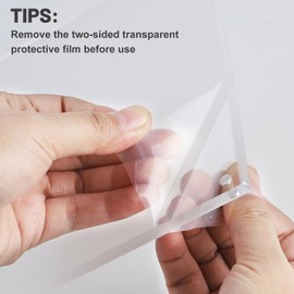 lalago Acrylic Magnetic Picture Frame, 20 x 25 cm, Frameless Picture Frame, 10 Inch Double-Sided Photo Frame for Photo