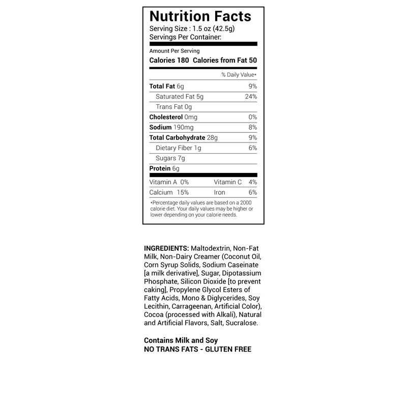 No Sugar Added Chocolate Creme Drink Mix - 3 LB