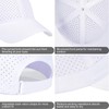 FEINION Men Summer Adjustable Performance Hat Breathable Snapback Laser Perforated