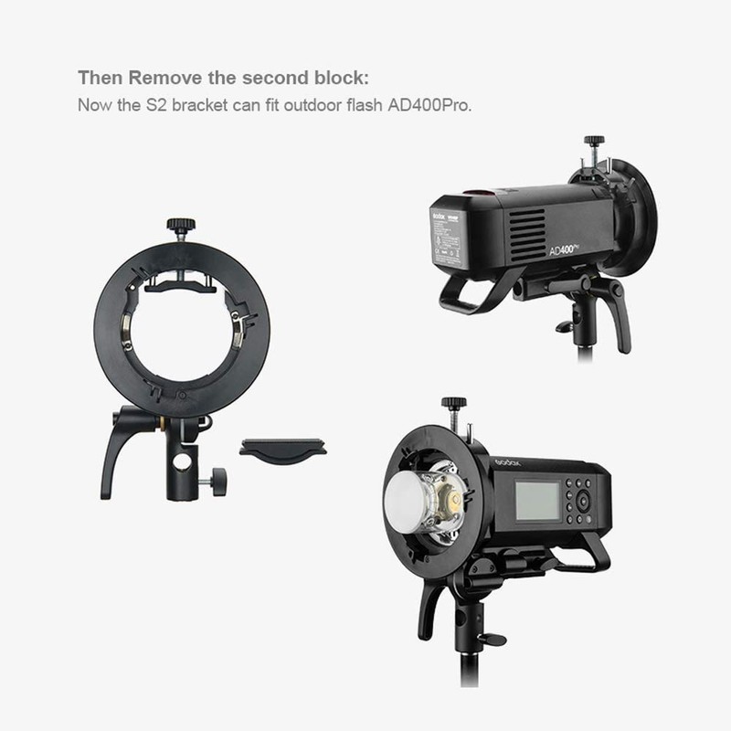 Godox S2 New S-type Flash Holder Bracket Bowens Mount for