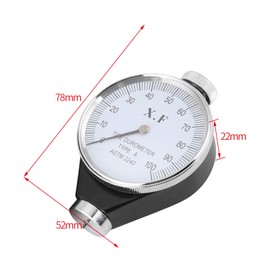 0-100 HA Rubber Tyres Durometer Tester Shore Type A/O/D Waterproof Rubber Hardness Meter Tester (Type A)