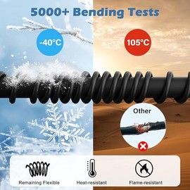 Elecan - Cable de alimentación de repuesto para computadora portátil de 45 grados, ángulo de 45 grados, sin costuras, 5-15P a IEC 320 C5, cable de CA universal de 3 clavijas, para impresora de