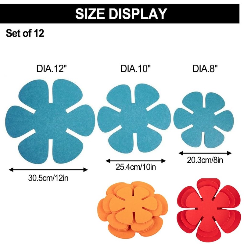 AIXXCUVQ 24pcs/Set Stack with Confidence Using Felt Pan Protectors for