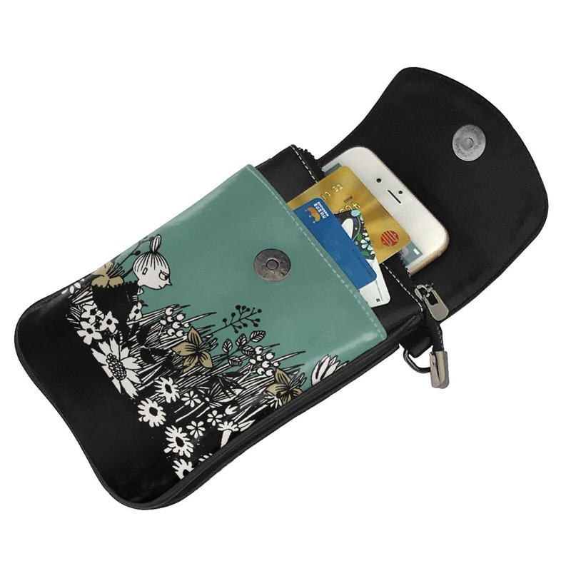 MINIER Moomin Little Me Smartphone Pouch, Women's, Genuine Leather, Shoulder